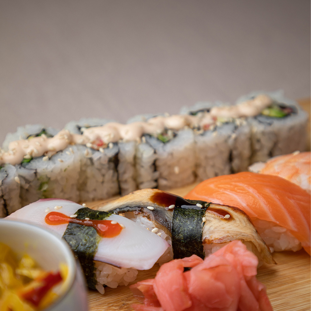 Sushi-Lachs-Essen